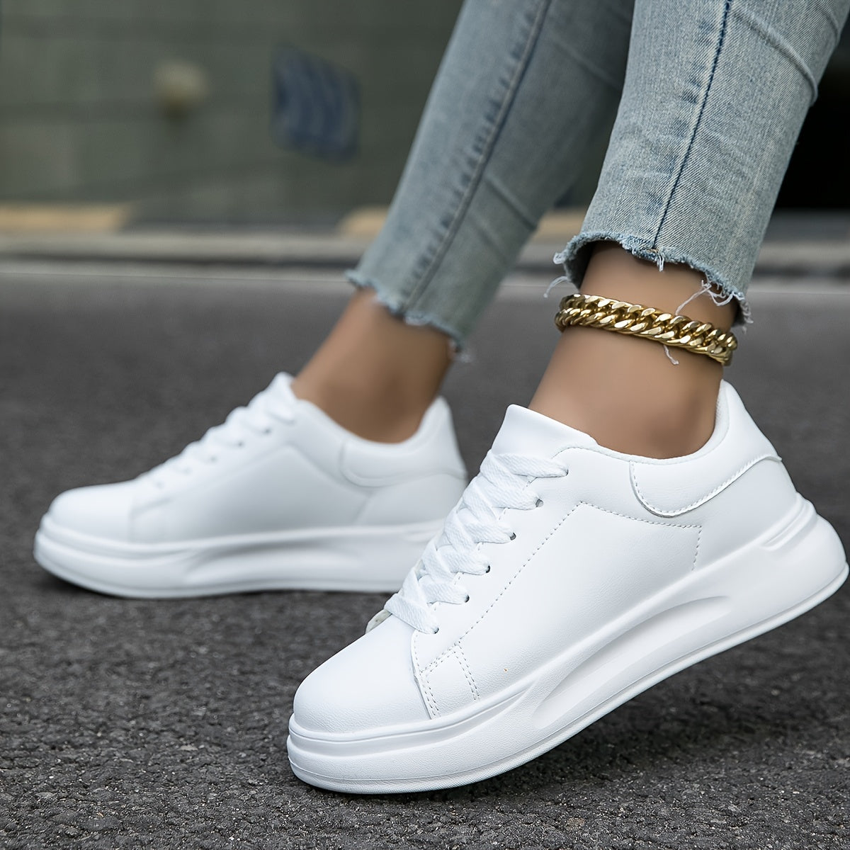 Women's Leather Sneakers Casual-3