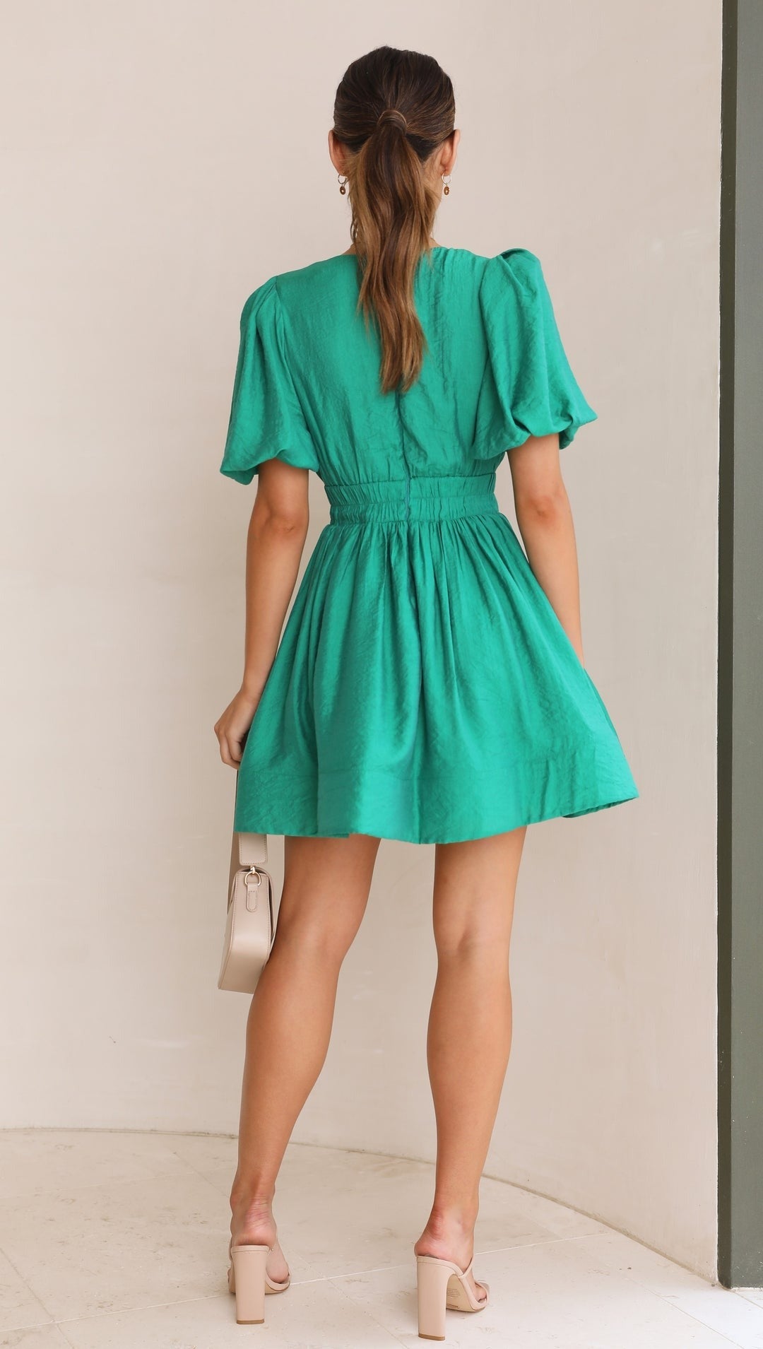 Women's Cotton Mini Dress Summer Dresses-5