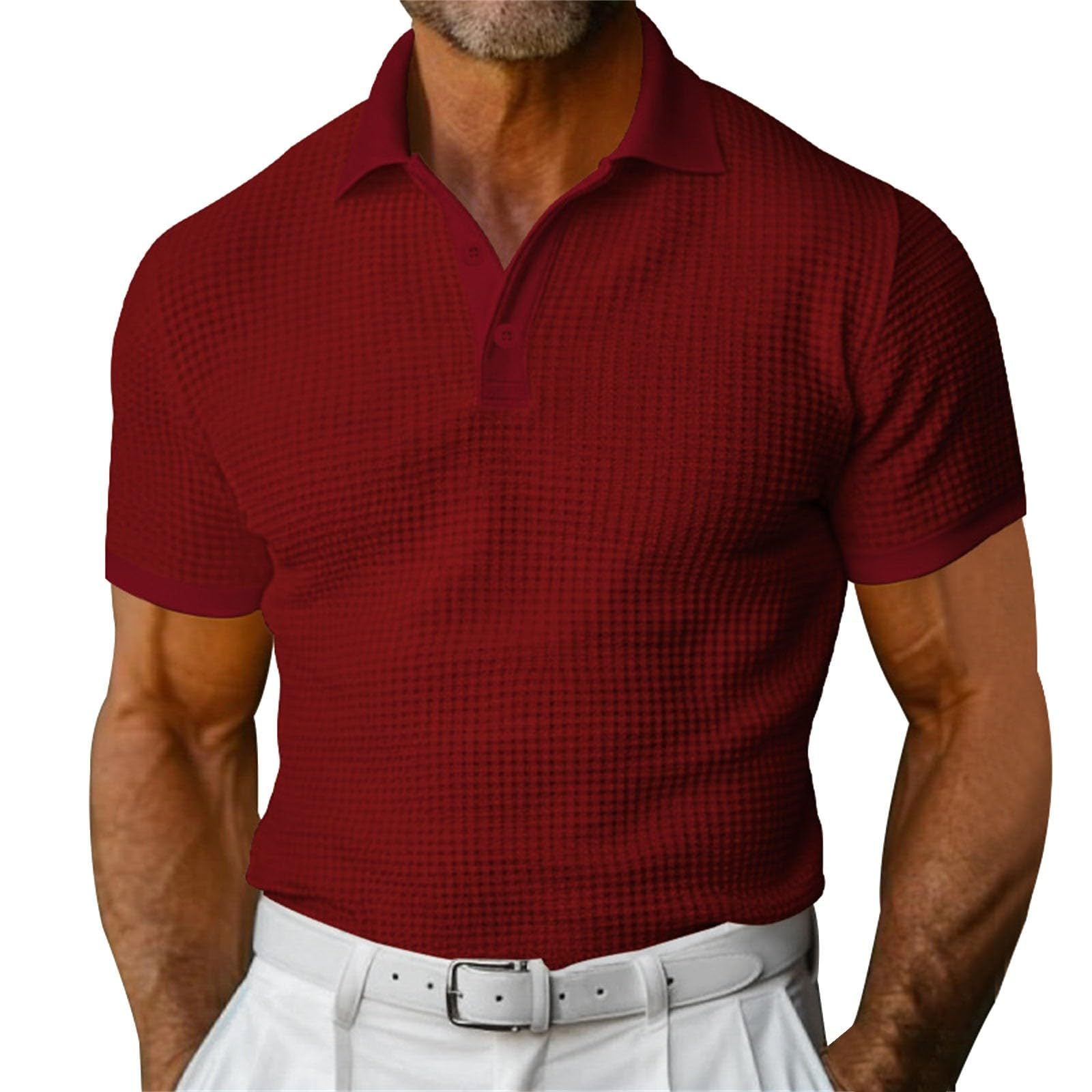 Variant image for Men's Cotton Slim Fit Polo Shirt-37