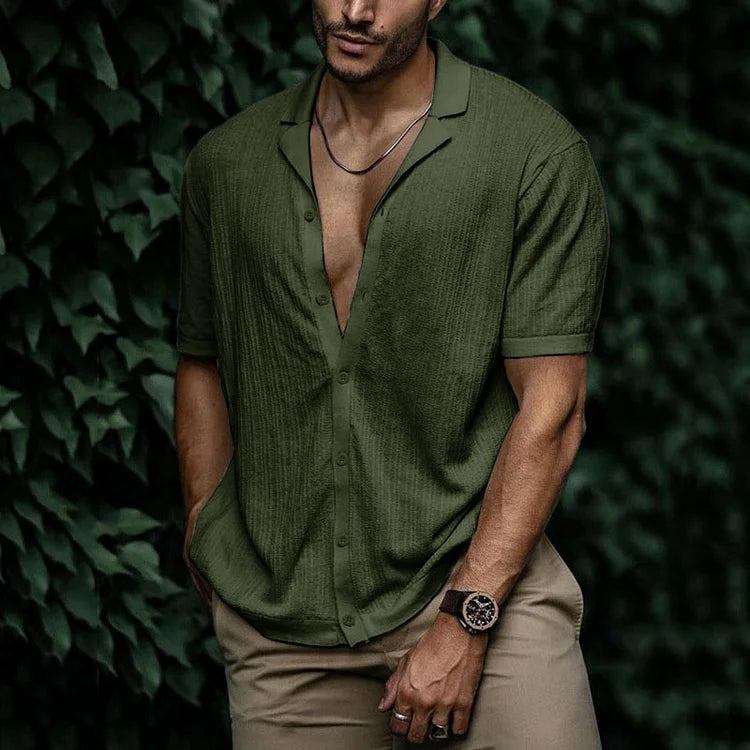 Variant image for Men's Linen Shirt Summer Style-51
