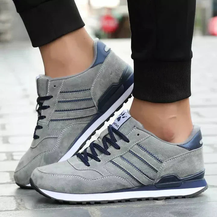 Men's Leather Sneakers Casual Trainers-5