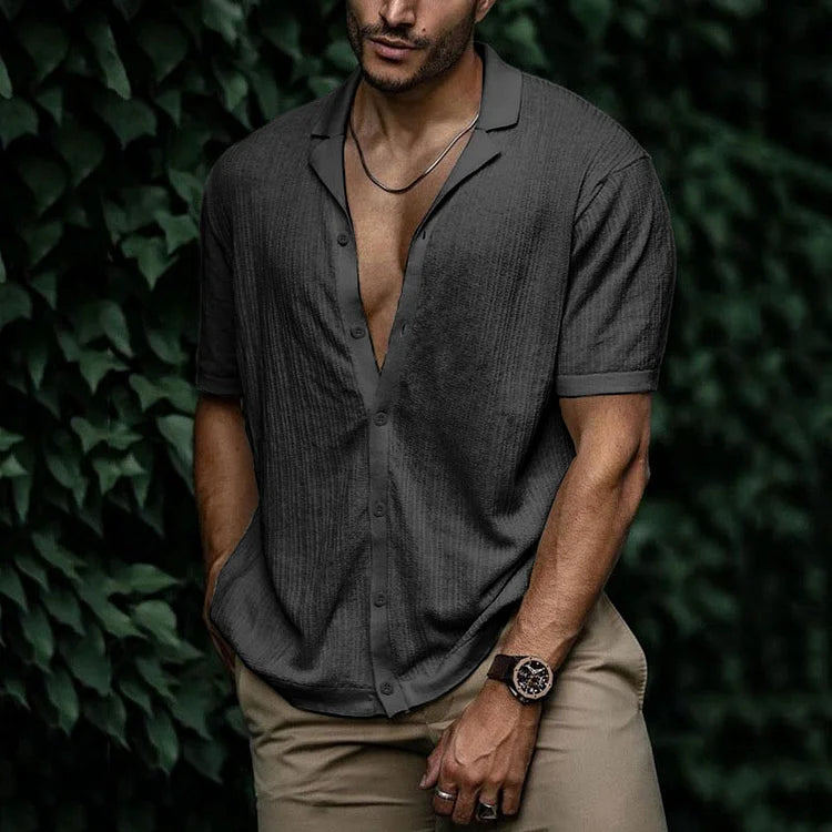 Variant image for Men's Linen Shirt Summer Style-46