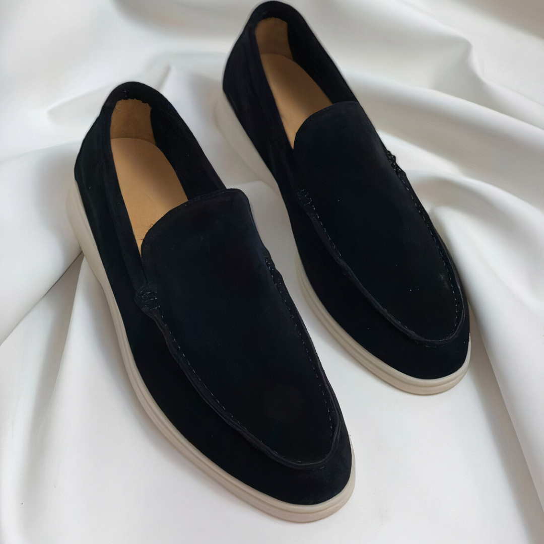 Men's Lightweight Brown Loafers Shoes-1