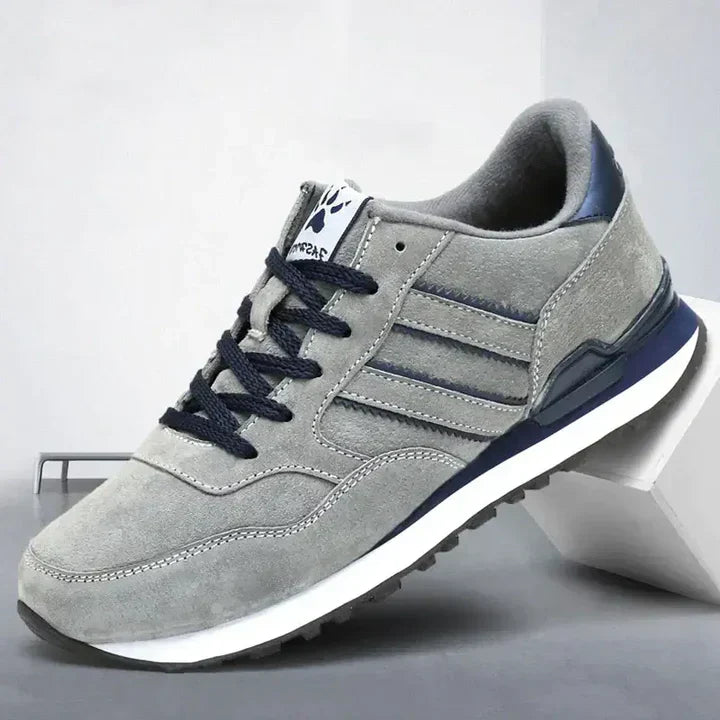 Men's Leather Sneakers Casual Trainers-6