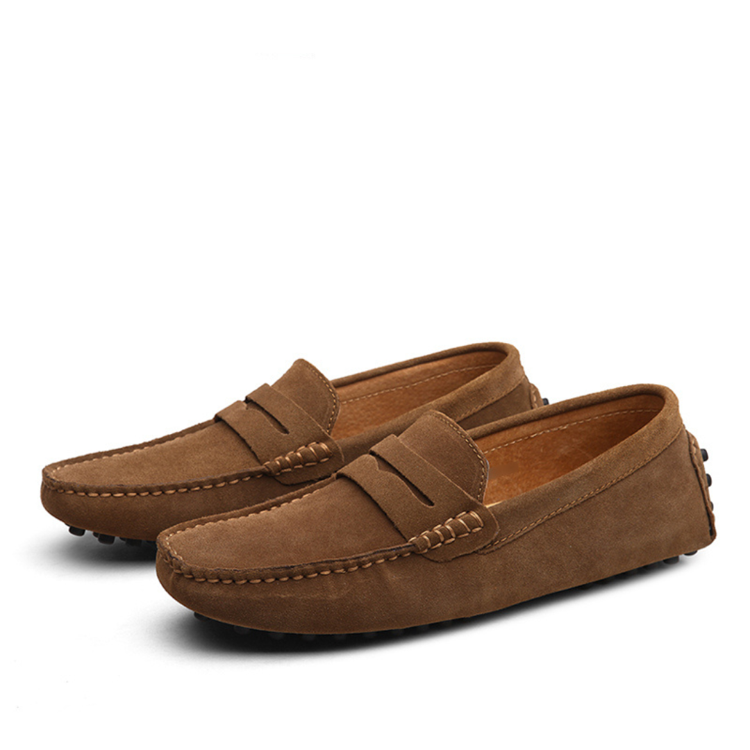 Men's Italian Style Suede Loafers