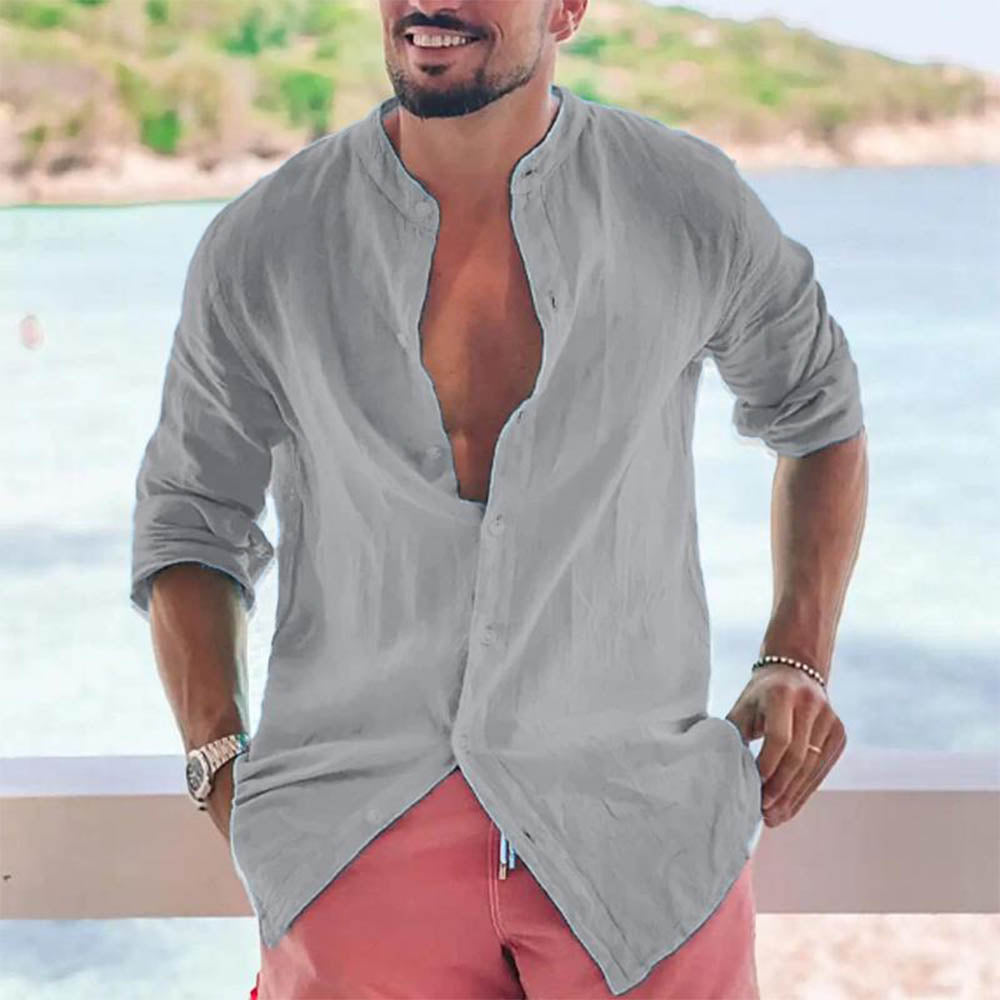 Men's Linen Casual Shirt for Comfort and Style 4