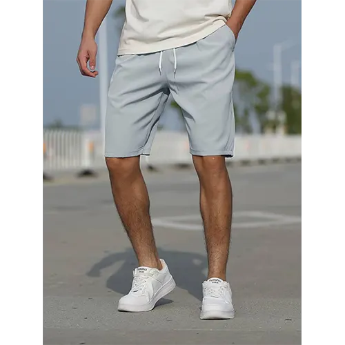 Men's Cotton High Waist Summer Shorts-2