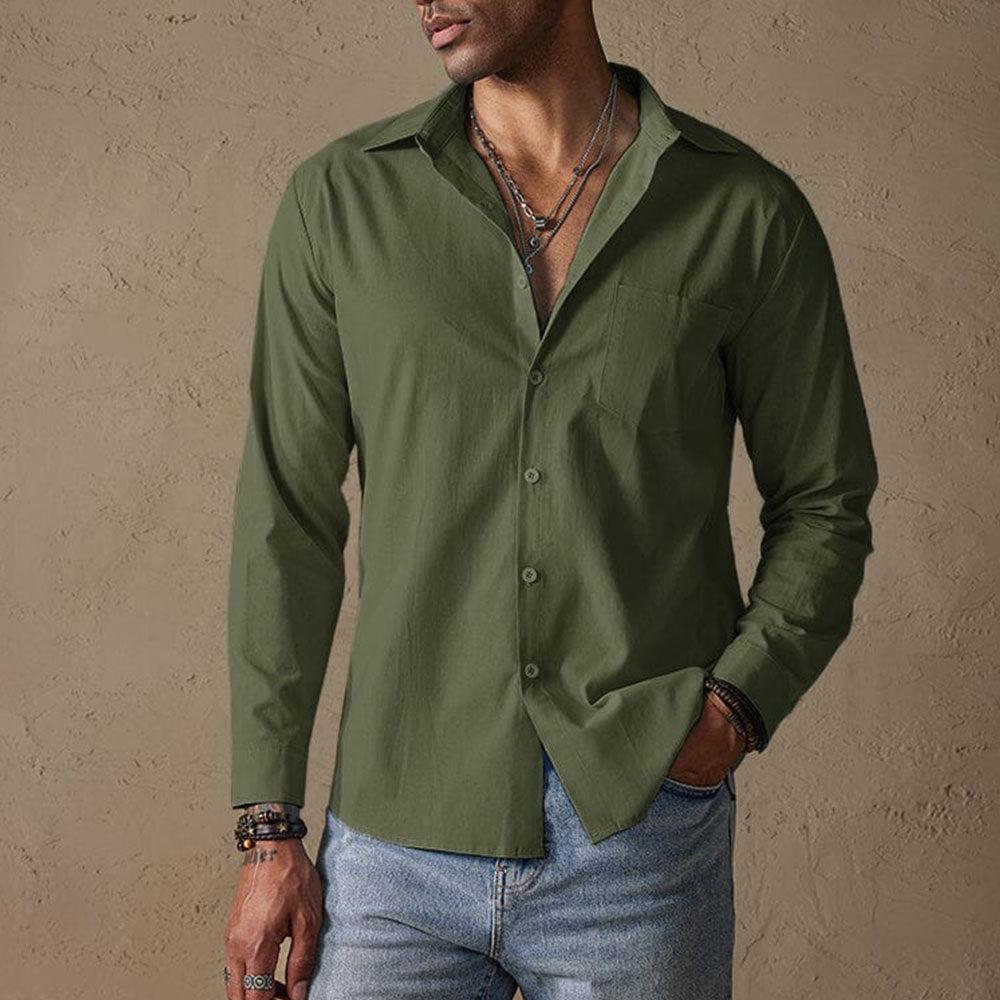 Men's Linen Casual Shirt for Comfortable Everyday Wear 4