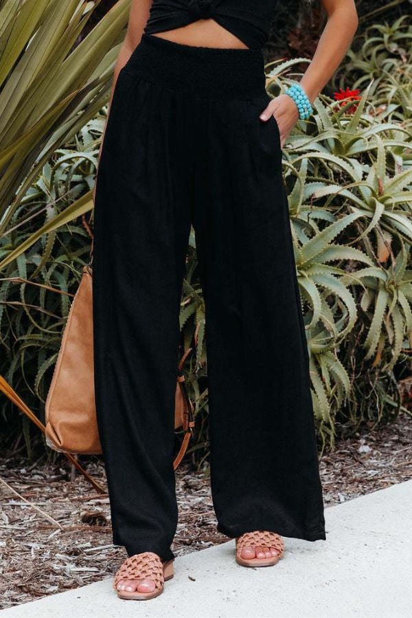Variant image for Women's Cotton Wide Leg Trousers-15