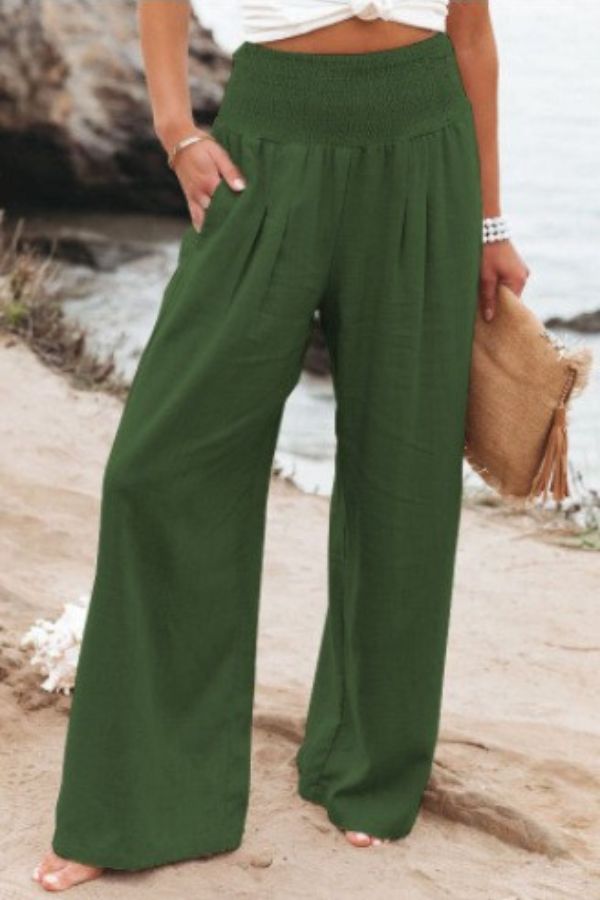 Variant image for Women's Cotton Wide Leg Trousers-22