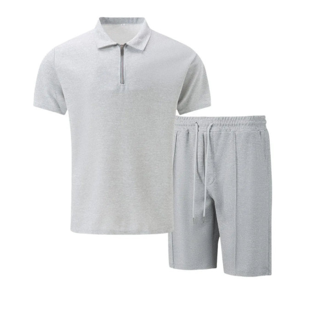 Men's Cotton Co-ord Set - Polo Shirt and Shorts