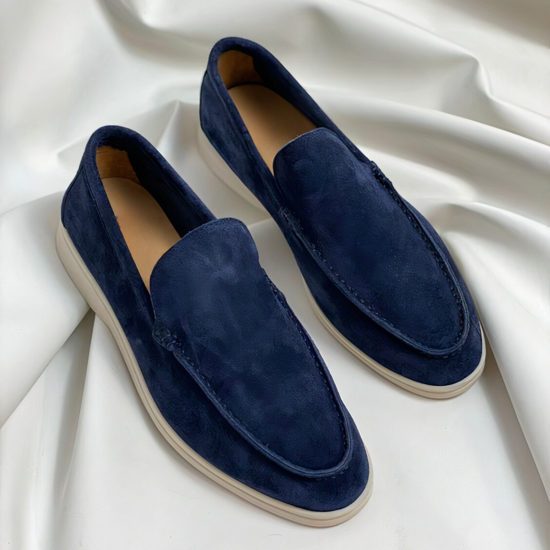 Men's Lightweight Brown Loafers Shoes-5