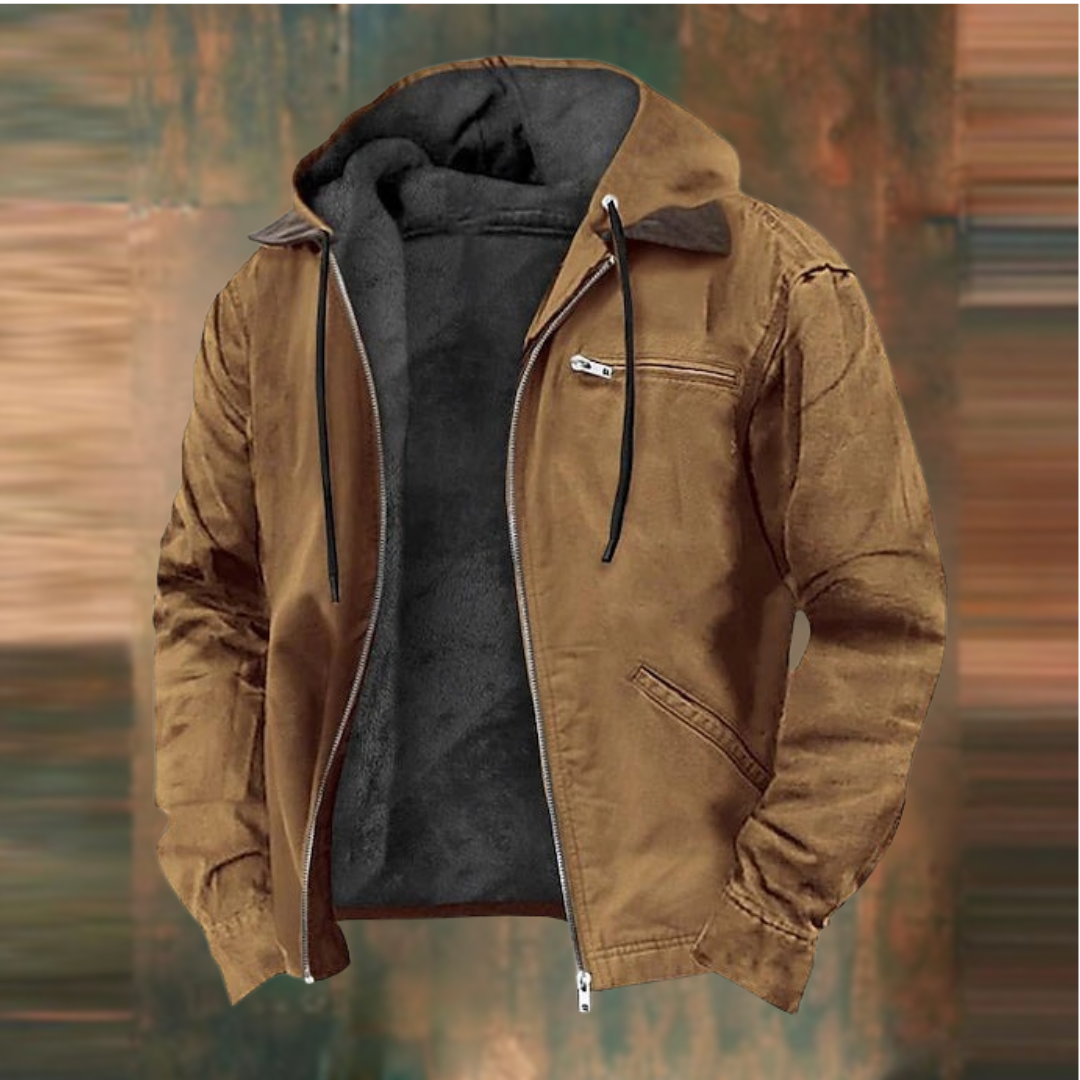 Men's Cotton Hooded Jacket-2