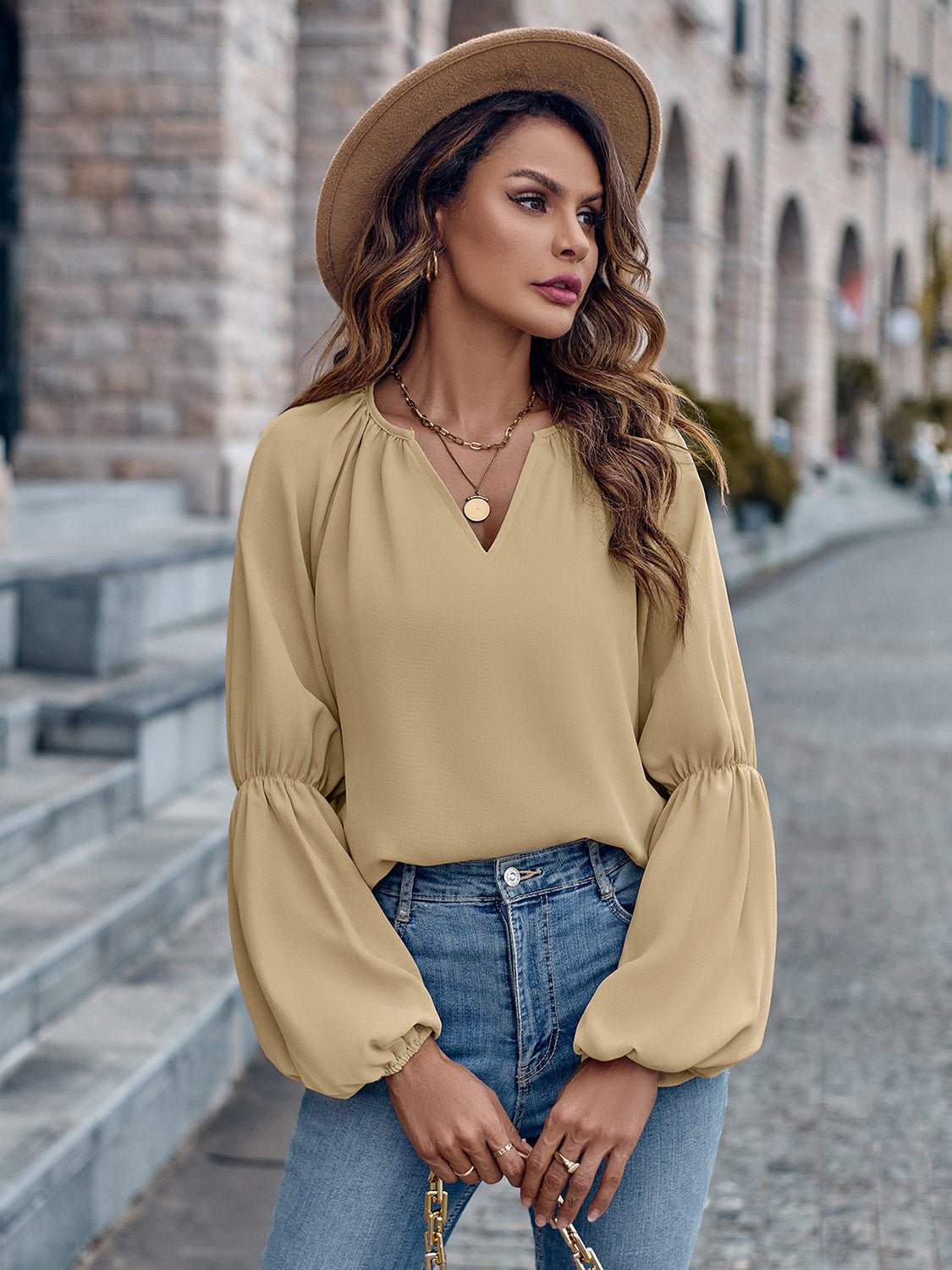 Women's V-Neck Loose Fit Sweater 2
