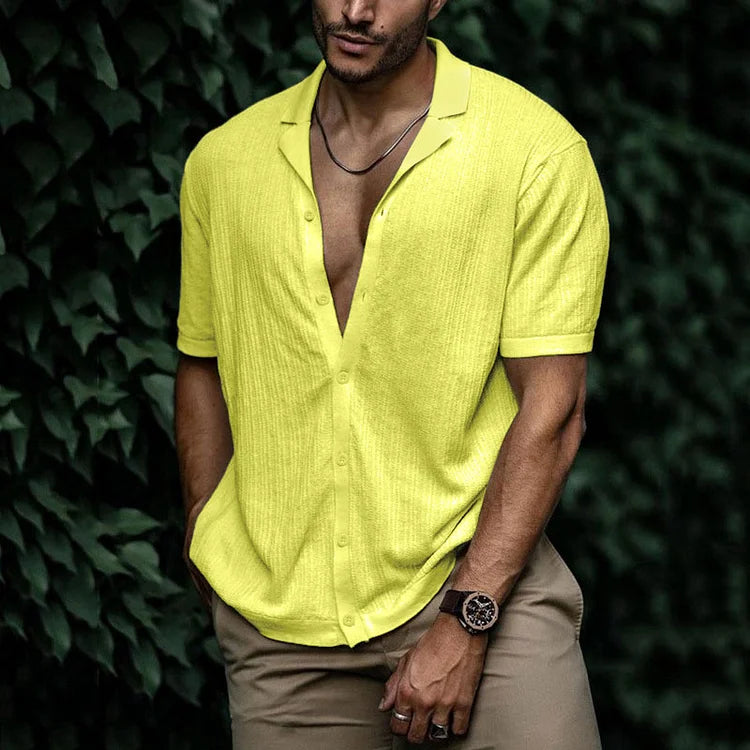 Variant image for Men's Linen Shirt Summer Style-26