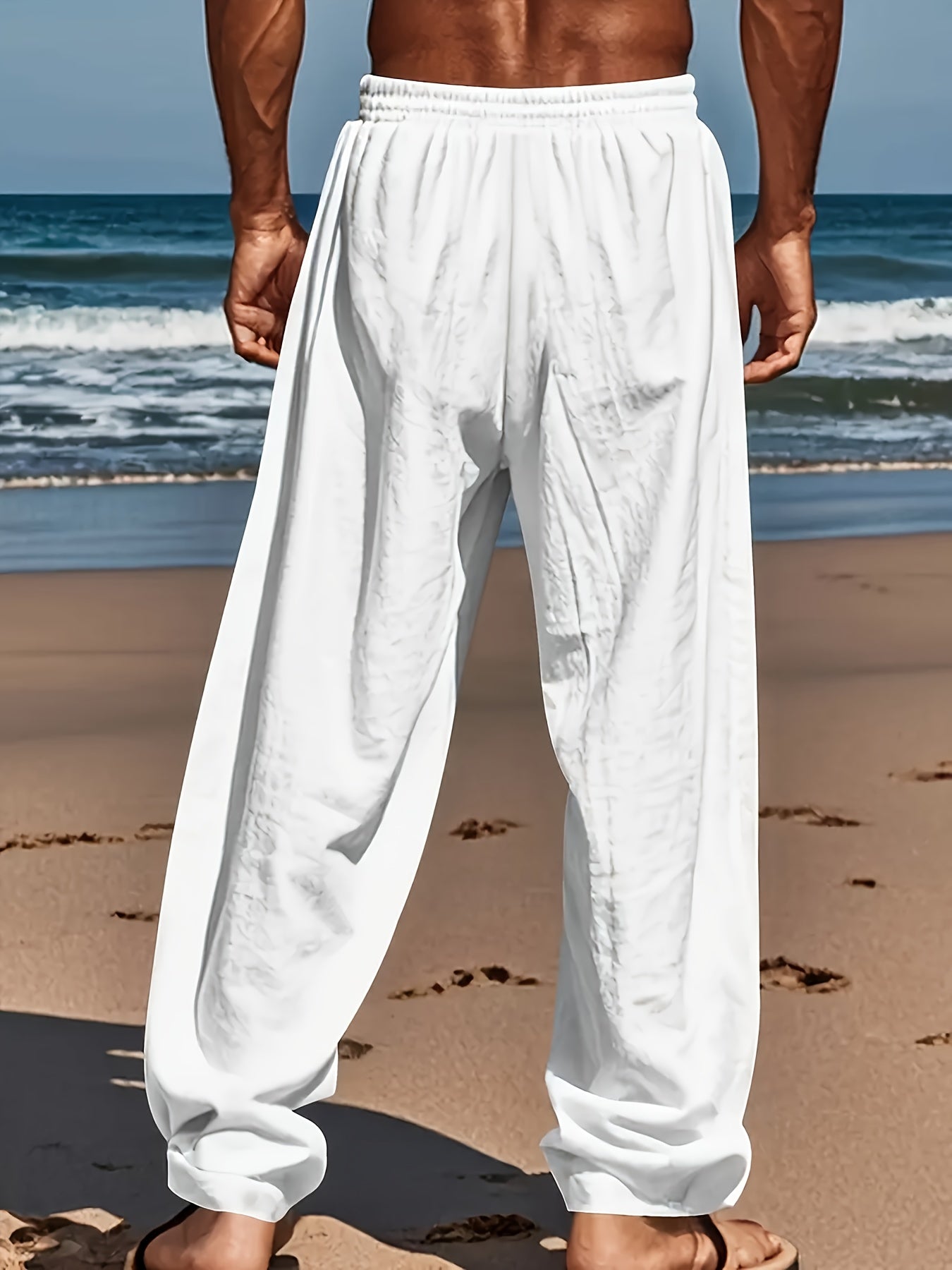 Variant image for Men's Cotton Casual Trousers Chinos Lightweight Breathable-13