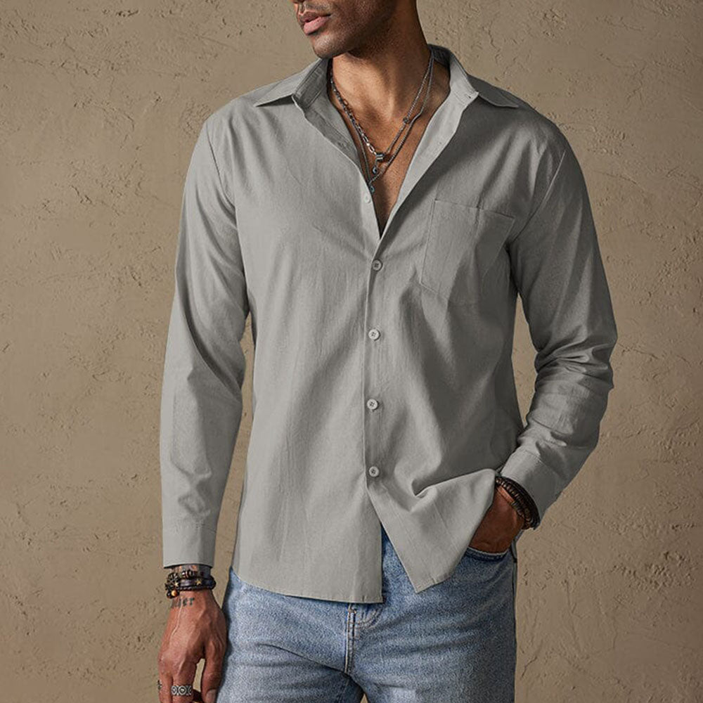 Men's Linen Casual Shirt for Comfortable Everyday Wear 3