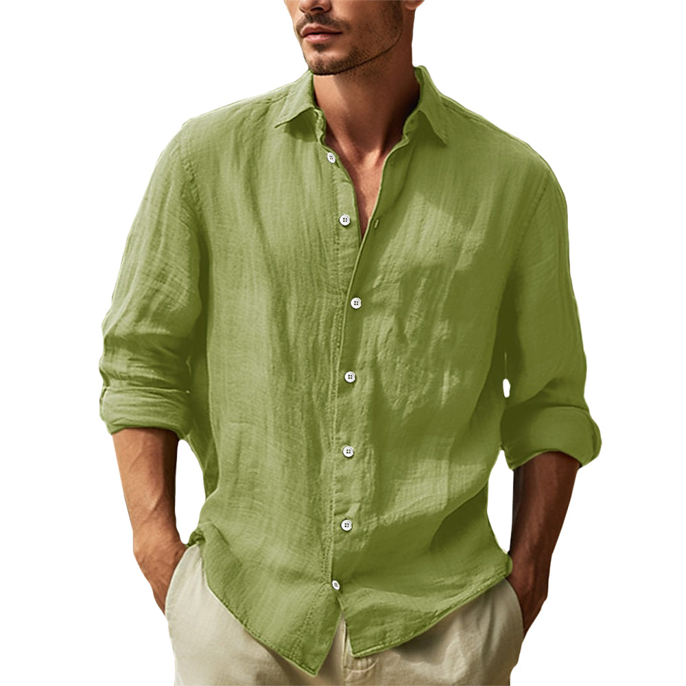 Men's Linen Relaxed Fit Shirt 5
