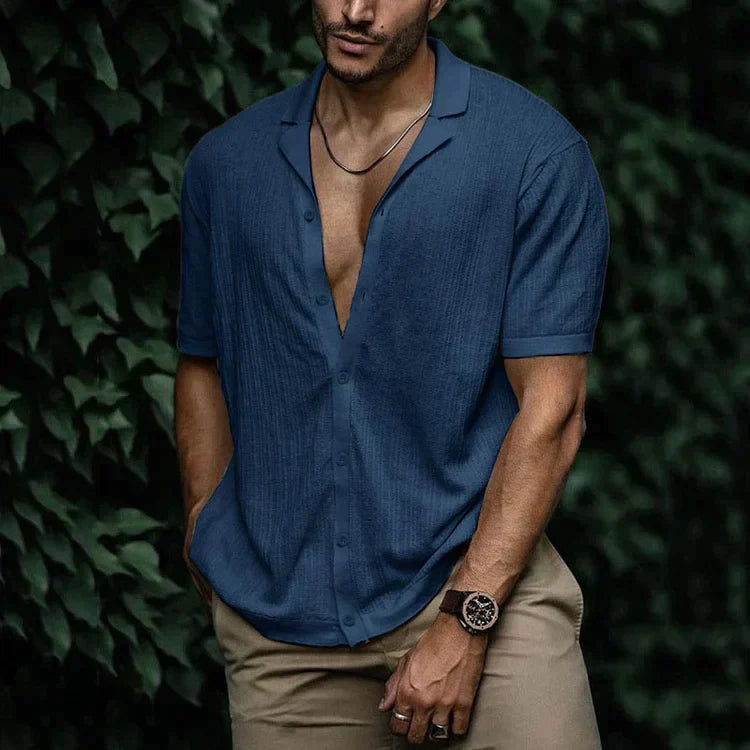 Variant image for Men's Linen Shirt Summer Style-36