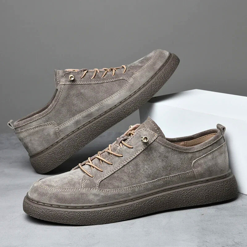 Men's Synthetic Leather Casual Trainers-6