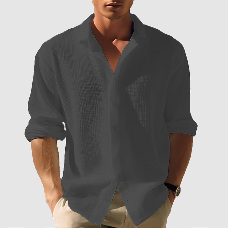 Variant image for Men's Casual Button-Down Shirt for Everyday Style-37