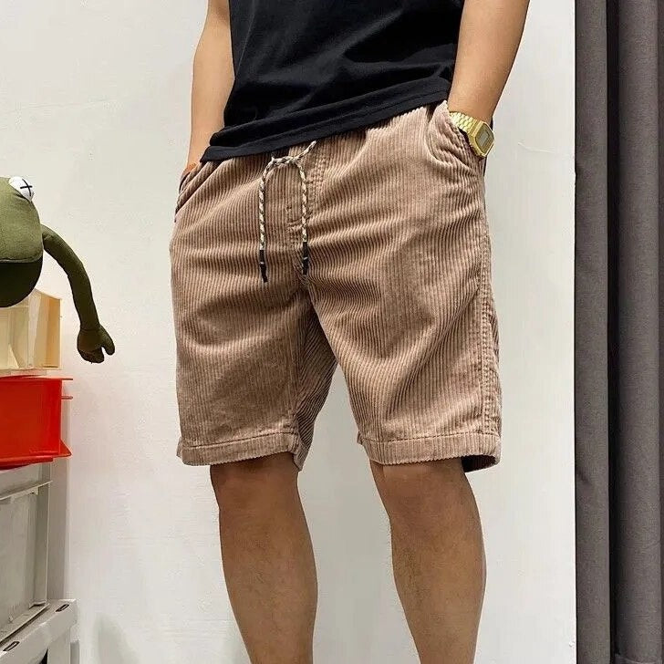 Men's Corduroy Shorts for Casual Summer Outings 3