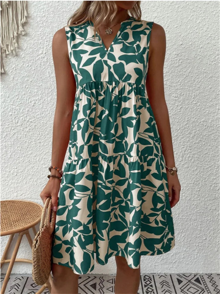 Variant image for Women's Cotton A-Line Summer Dress Plus Size-1