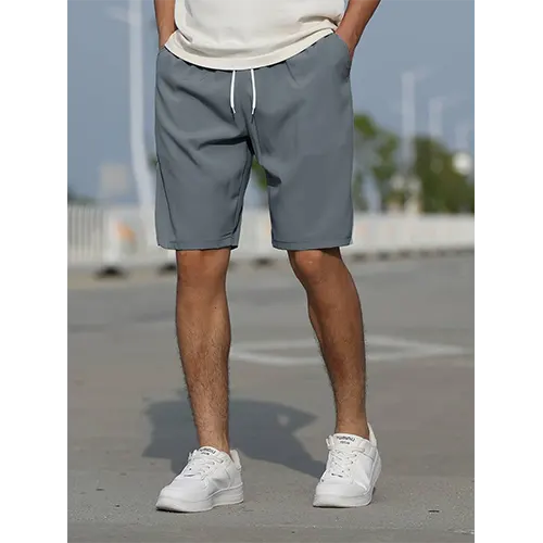 Men's Cotton High Waist Summer Shorts-1