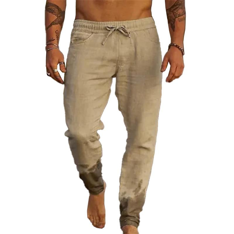 Beach Pants – Polyester Blend Drawstring Waist And Loose Fit