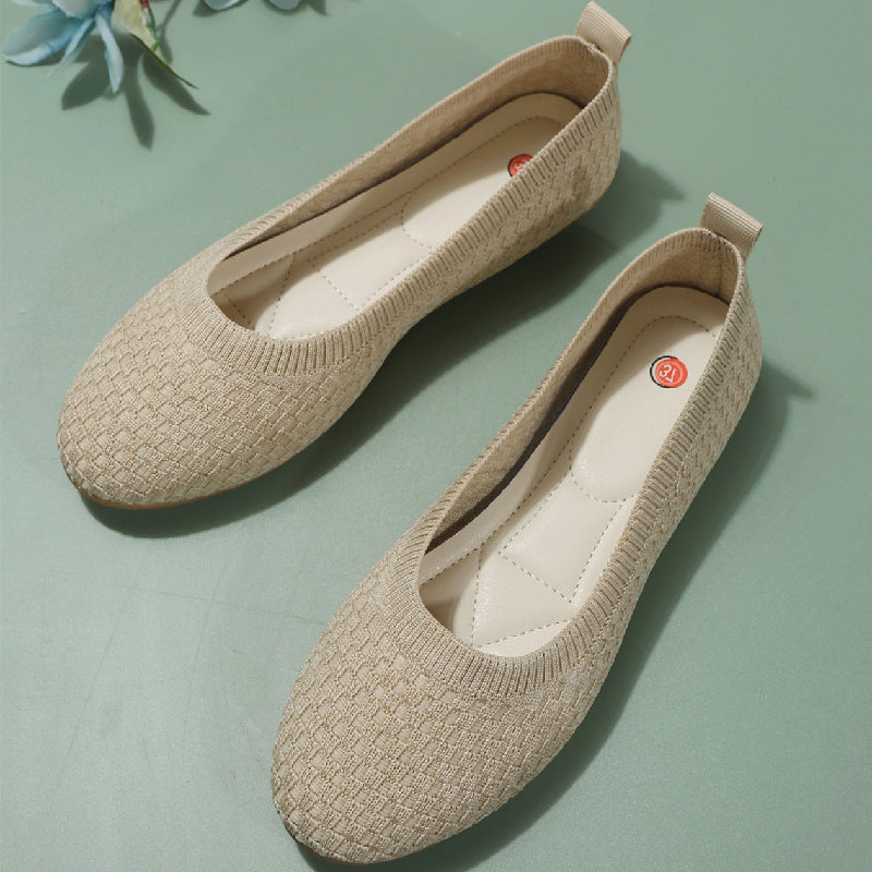 Women's Ballerina Shoes Comfortable Fabric Design-1