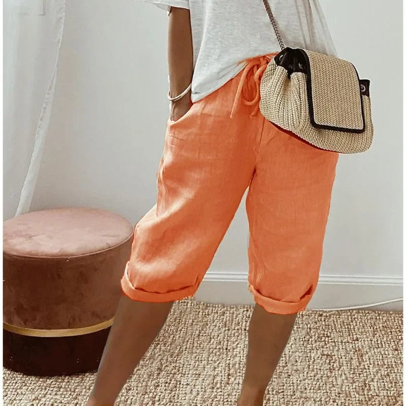 Bermuda Shorts - Elastic Waistband & Easy On Off Fit