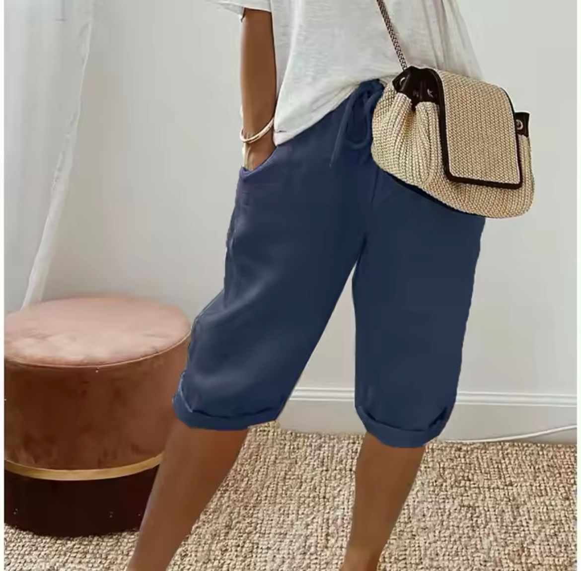 Bermuda Shorts - Elastic Waistband & Easy On Off Fit