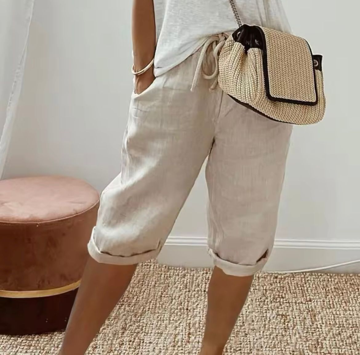 Bermuda Shorts - Elastic Waistband & Easy On Off Fit