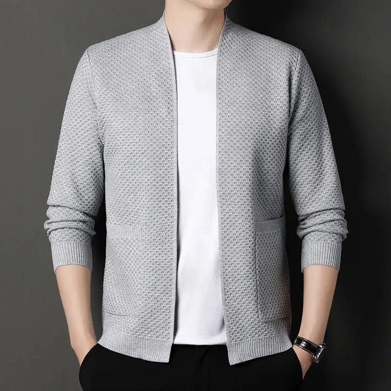 Blazer - Jacquard Blend Structured Drape And Warm Airflow