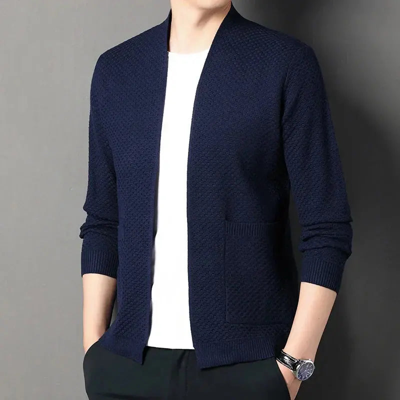 Blazer - Jacquard Blend Structured Drape And Warm Airflow