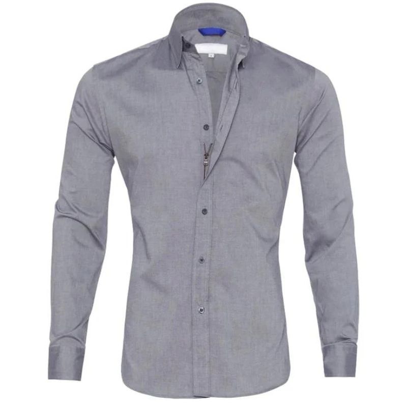 Blouse - Polyester Blend Hidden Zip And Wrinkle Control