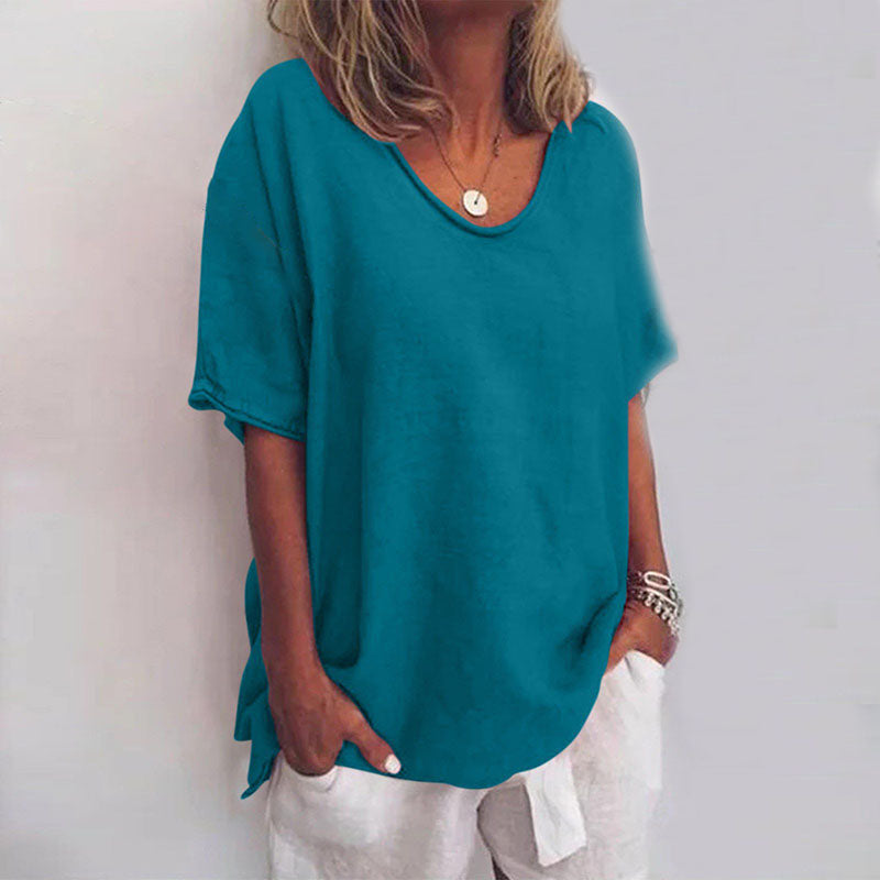 Blouse - Soft Blend Loose Drape And Easy Movement Fit