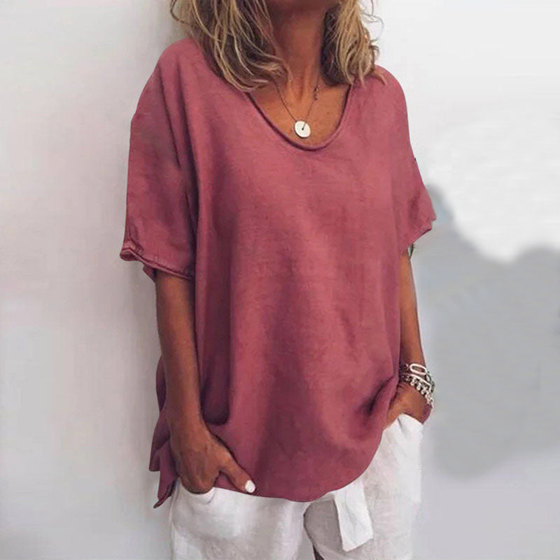 Blouse - Soft Blend Loose Drape And Easy Movement Fit