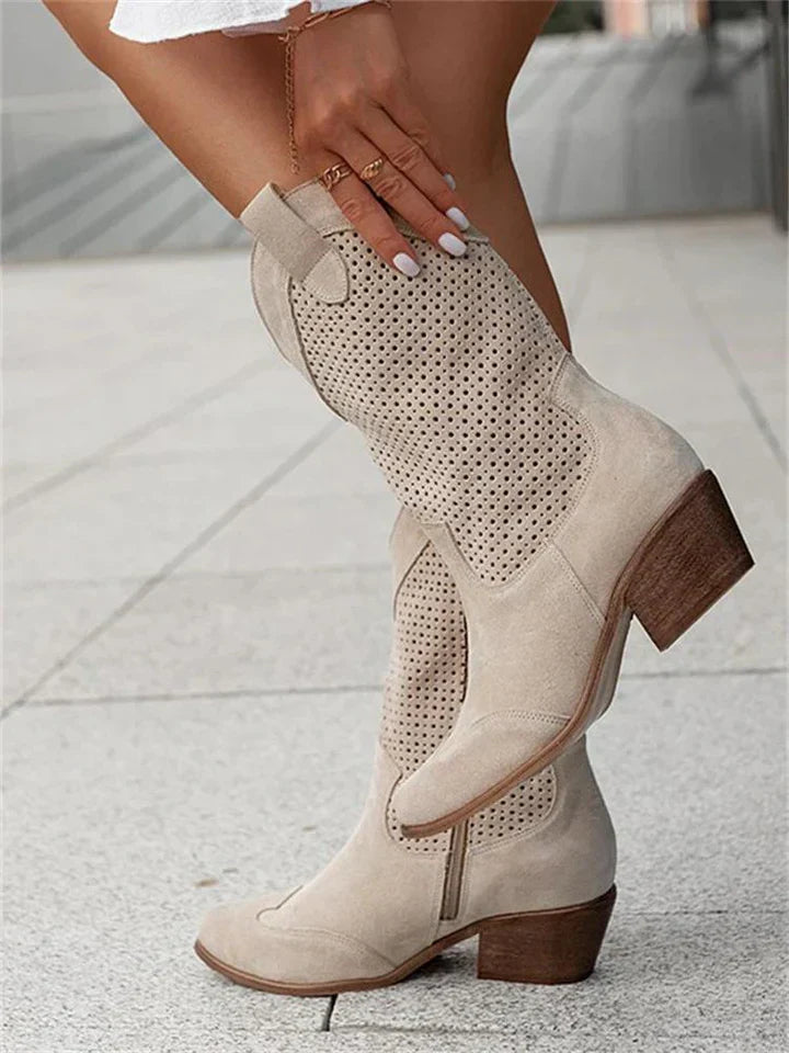 Boots - Slim Western Shape & Stacked Heel Stable Support