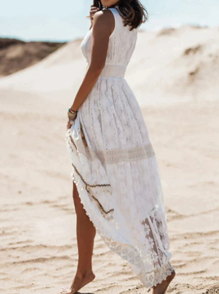 Breathable-Blend Dress – Relaxed Cut & Airflow Comfort