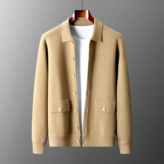 Cardigan - Dense Knit & Soft Feel With Long Shape Retention