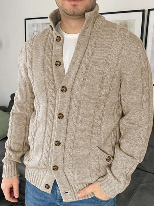 Cardigan - V Neck Button Front & Breathable Knit Blend
