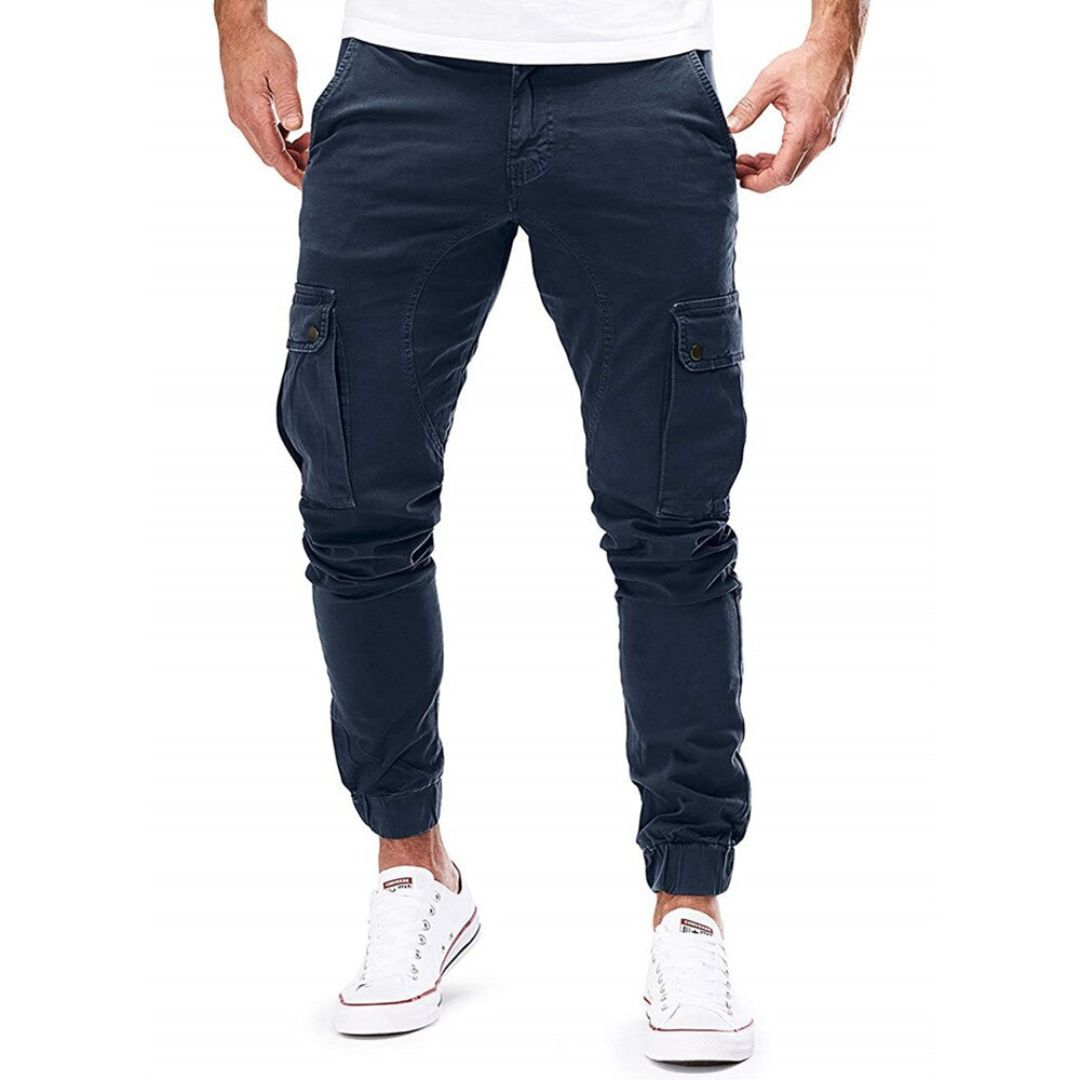 Cargo Pants - Polyester Blend Sporty Cut & Secure Pockets