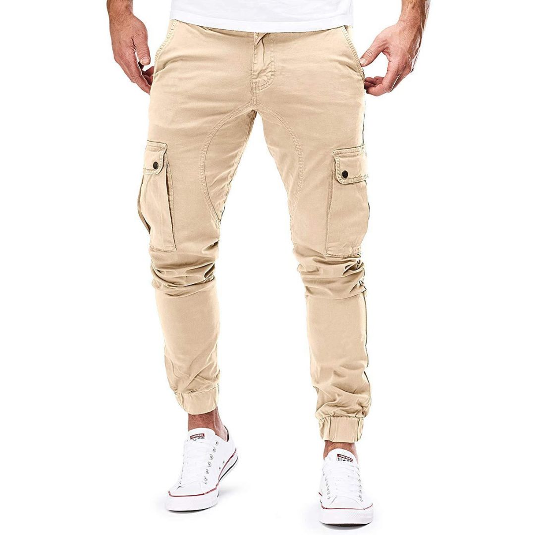 Cargo Pants - Polyester Blend Sporty Cut & Secure Pockets