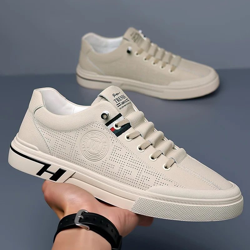 Casual Shoes - Low Profile Lace Up And Cushioned Support