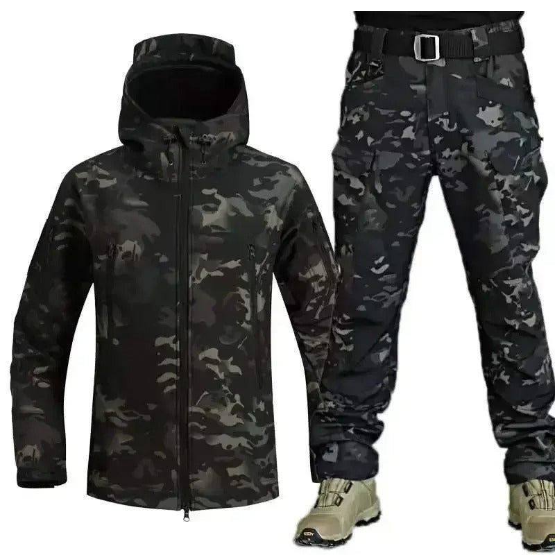 Coat And Pants Set - Insulated Long Coat & Full Coverage