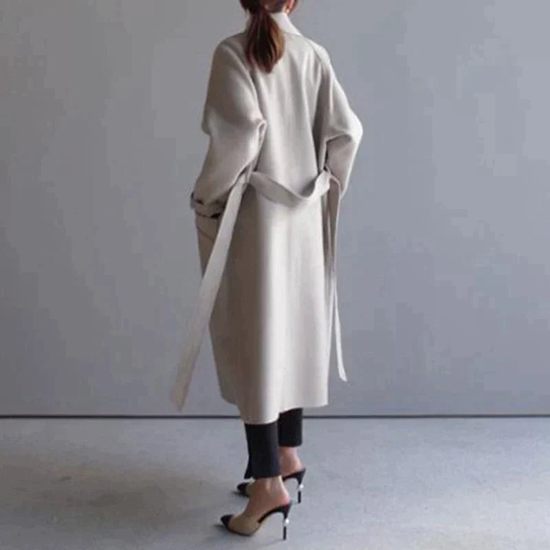 Coat - Fabric Blend Long Cut With Clean Lines & Coverage