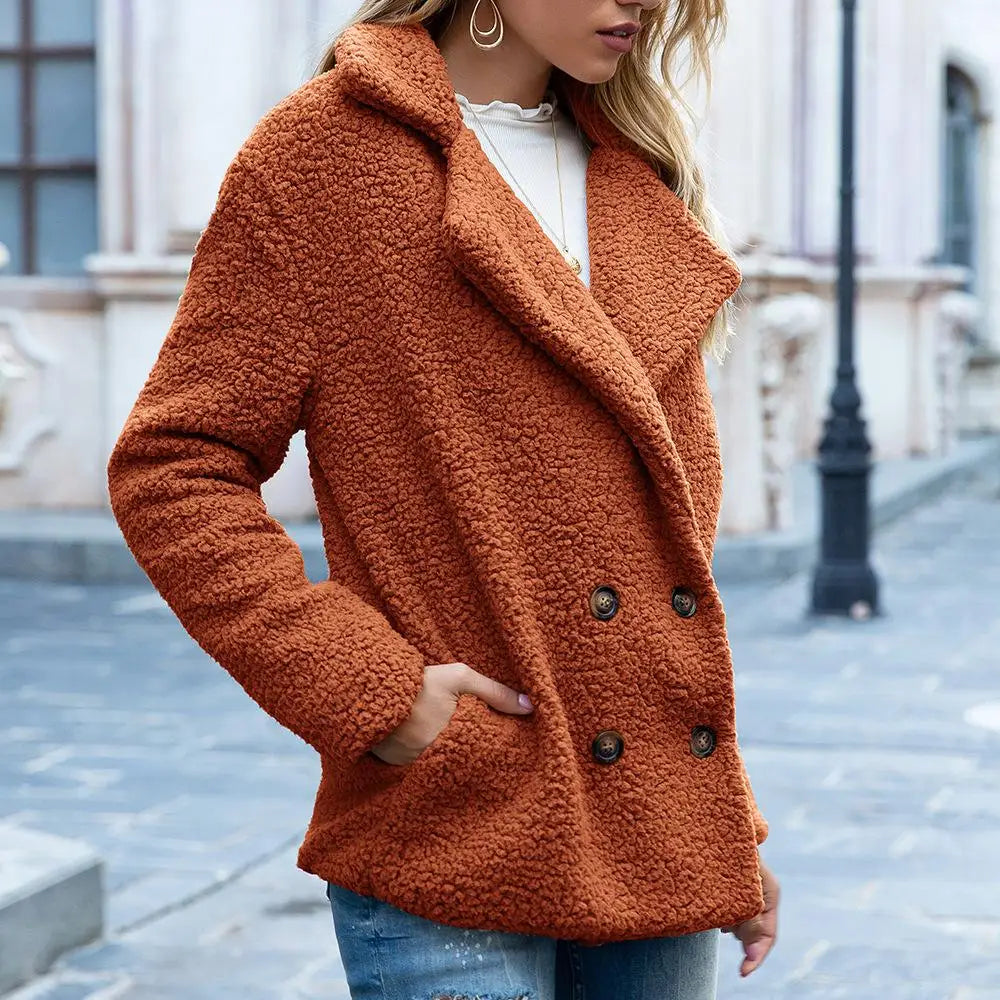 Coat - Plush Blend Long Straight Shape & Retains Warmth