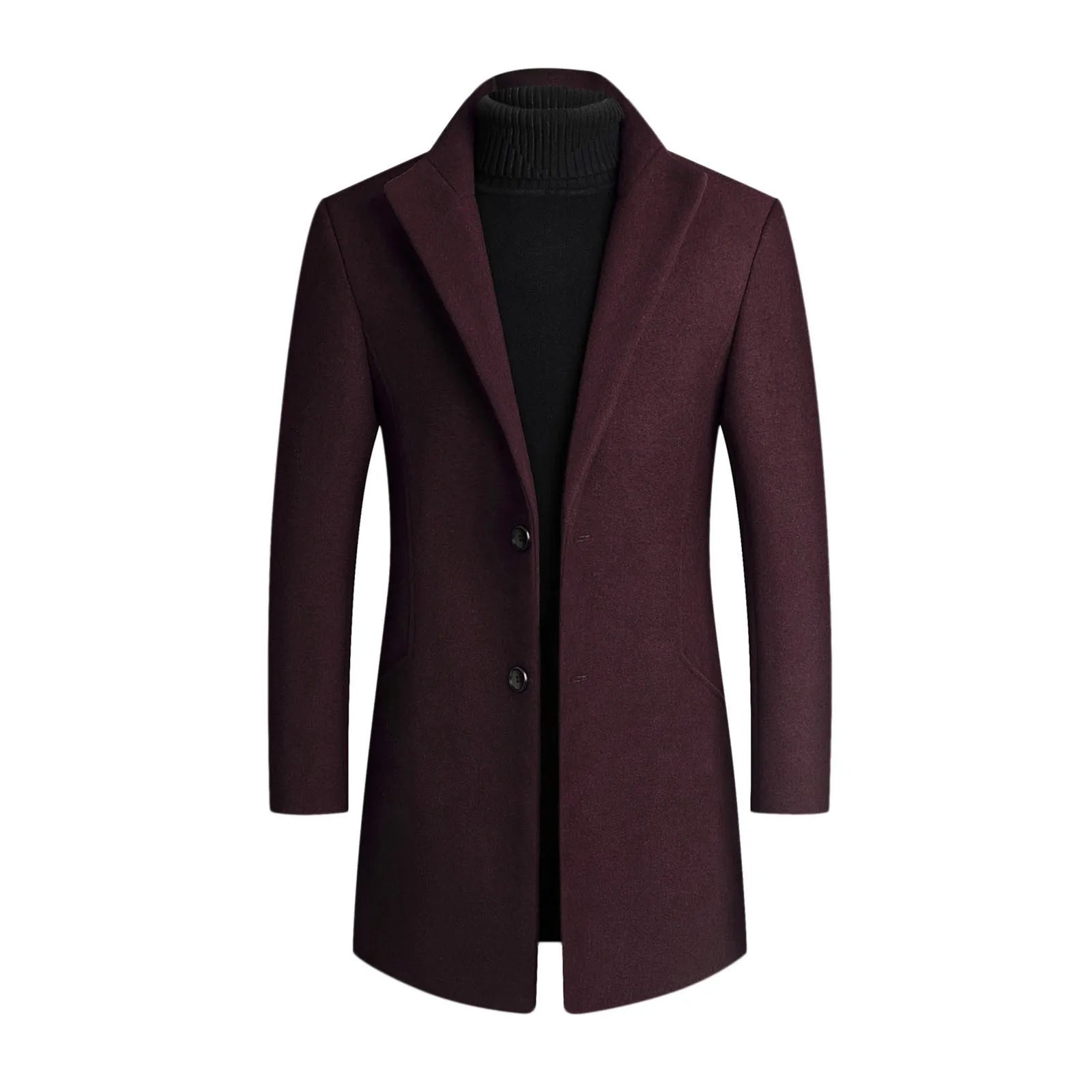 Coat- Warm Blend Wind Resistant Outer And Insulating Lining