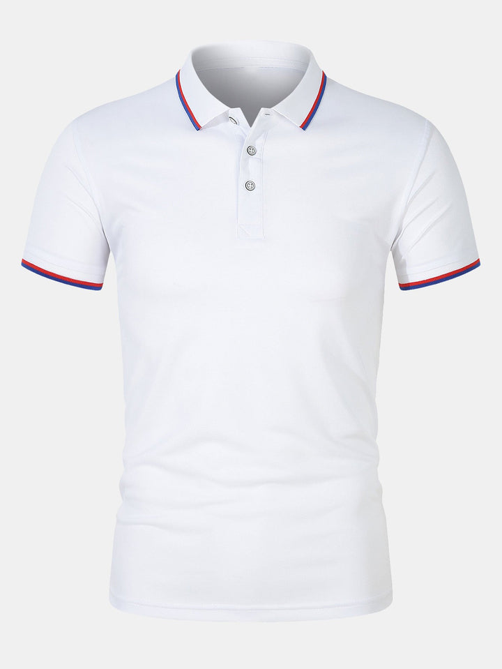 Men's Slim Fit Polo Shirt - Breathable Fashion Top 5